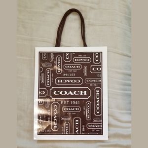 Coach paper shopping bag